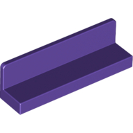 Lego panel lavička 1x4x1, tmavě fialová (4653745, 6167463)